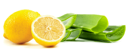 Aloe e zume de limón