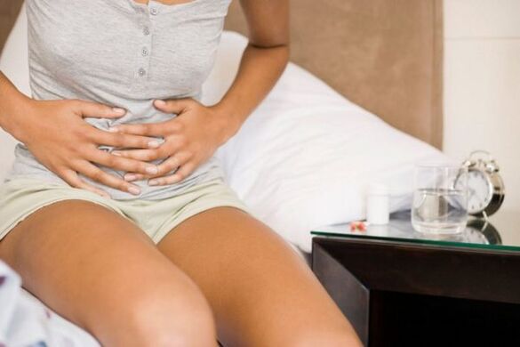 Dor abdominal por vermes